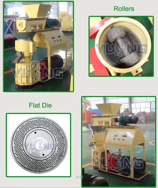 0.4-0.7t/H Skj 250 Feed of Grain Material Pellet Machine