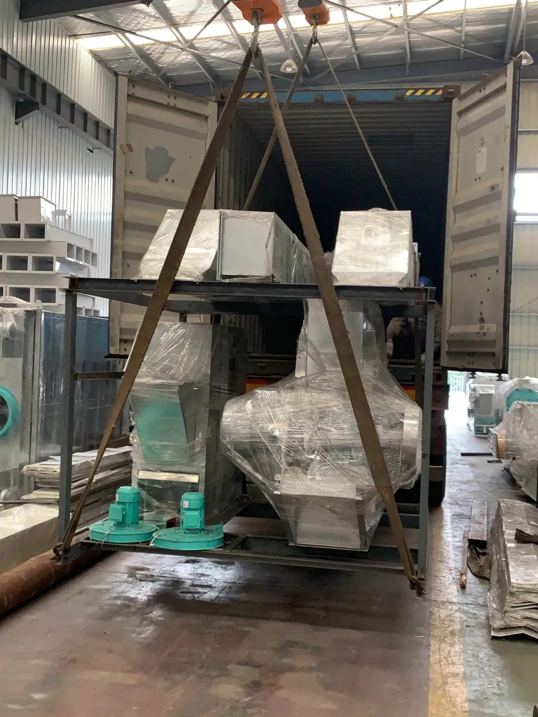 1-2tph Poultry Feeding / Manufacturing Plant for Animal Feed / Feed Pellet Making Line Equipment