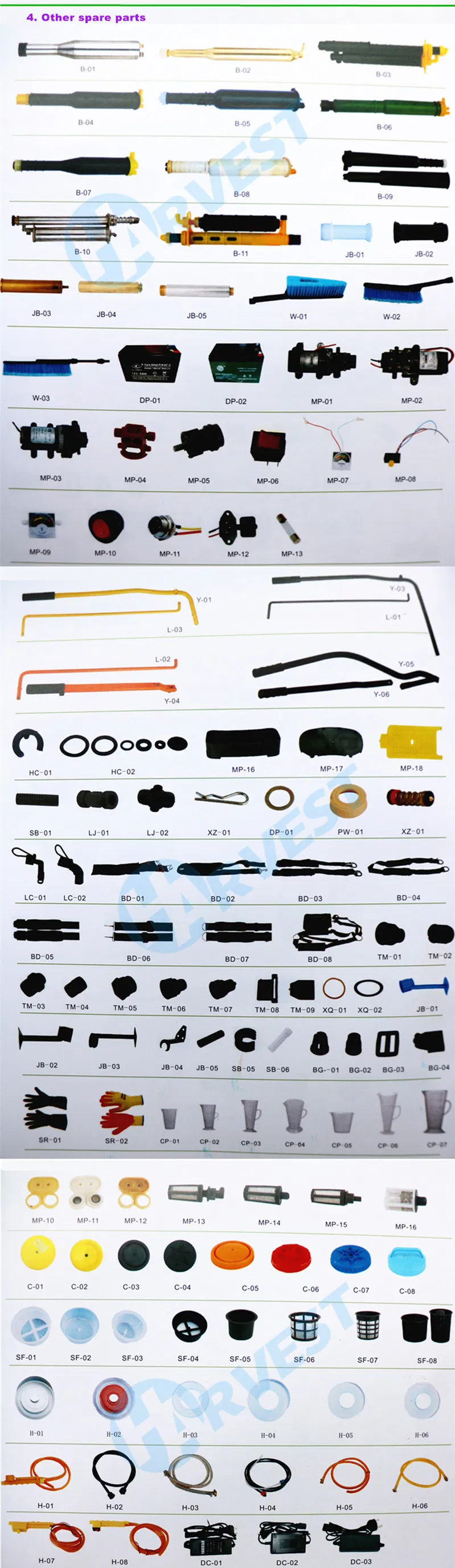 16L Rechargeable Knapsack Electric Battery Sprayer (HBX-16B)