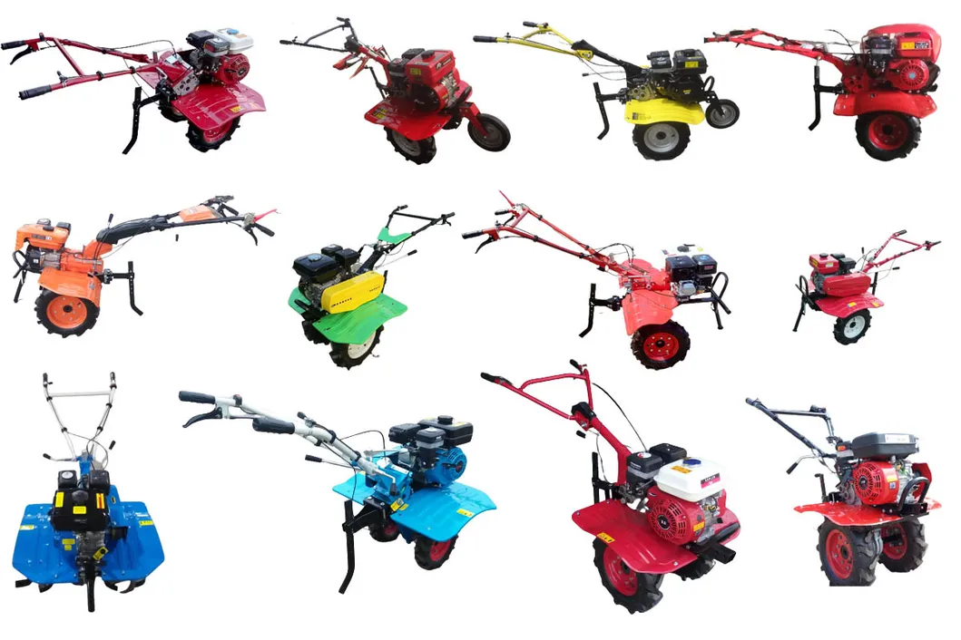 188f 190f Gasoline Mini Tiller 186f Diesel Power Tiller 500-10 Wheel Power Tiller