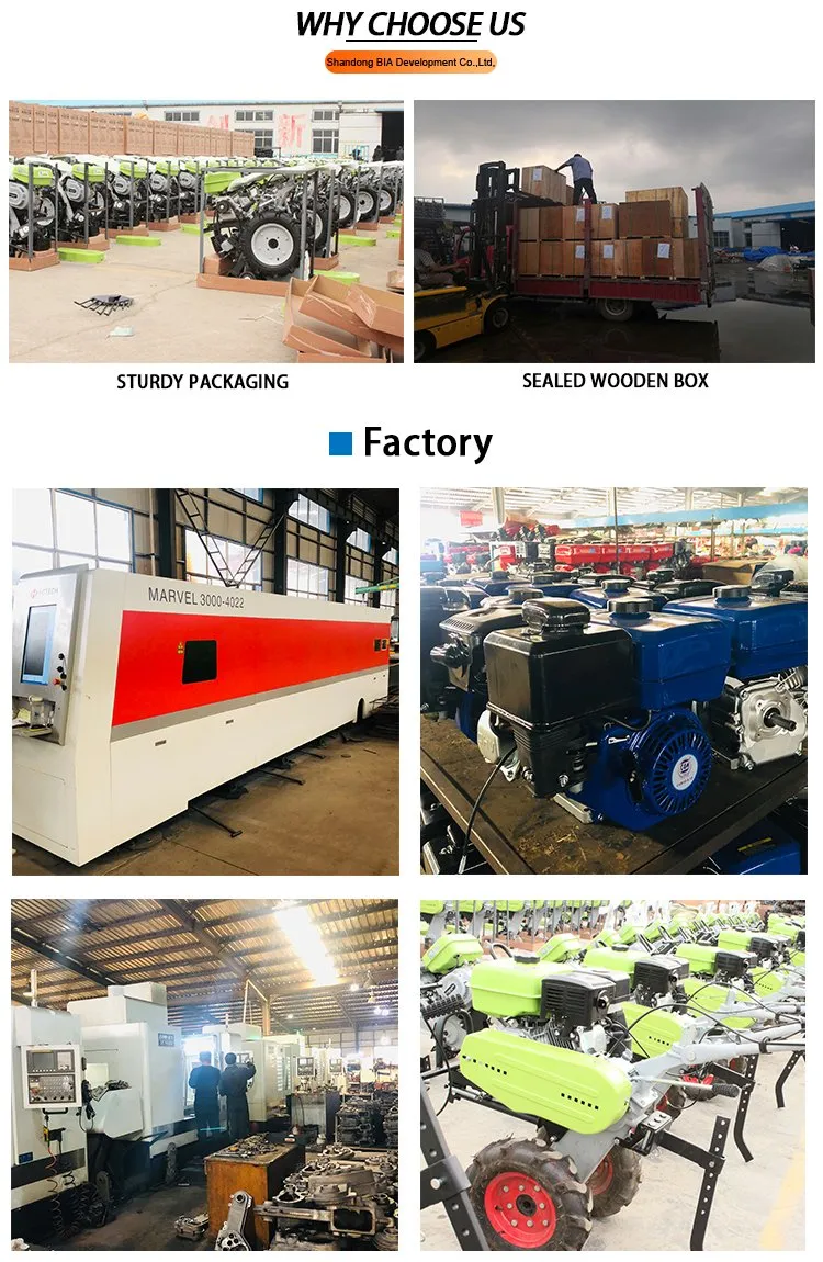 188f 190f Gasoline Mini Tiller 186f Diesel Power Tiller 500-10 Wheel Power Tiller