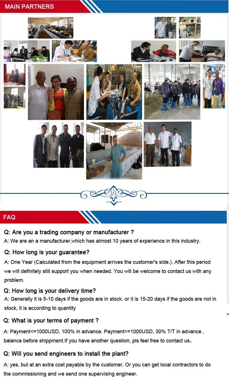 2*16 Cow Auto Milking Parlour System Machine 32 Seats for Medium Farm