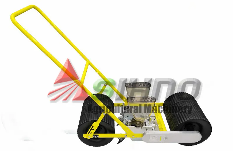 2 Rows 3/4 Row Multi-Function Mini Seeder Manual Portable Hand Push Vegetable Seeder for Seeds