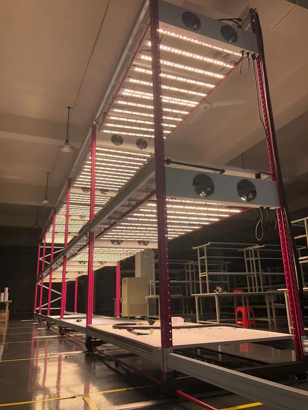 2021 Big Weight Using Hot Selling Ecospeed 2 Tiers Indoor Vertical Growing Rack for Medical Herb/Planting/Flowering/Bloom