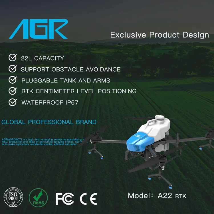22L Big Capacity Pesticide Spraying Drone for Farming