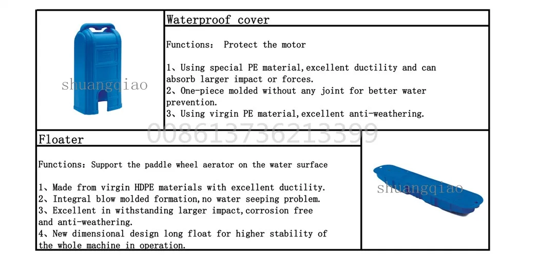2HP Paddle Wheel Aerator, Pond Aerator, Fish Farming Aerator