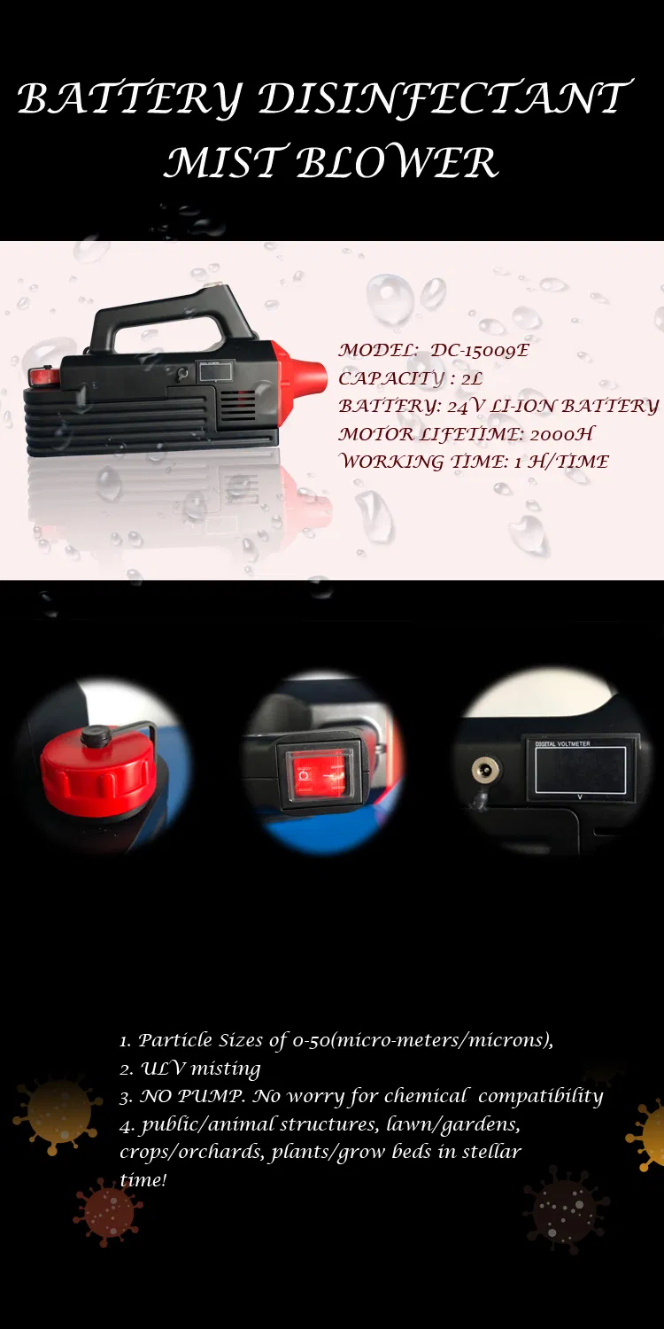 2L Handy Fogging Machine Heavy-Duty Insecticide Chemical Fogger Ulv Mister Mist Duster