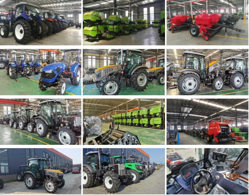 35HP 40HP 45HP 50HP 60HP 65HP 4*4 Compact Tractor 4WD Front-Loader Rear-Backhoe Agricultural Tractor Factory