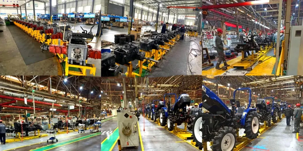 35HP 40HP 45HP 50HP 60HP 65HP 4*4 Compact Tractor 4WD Front-Loader Rear-Backhoe Agricultural Tractor Factory