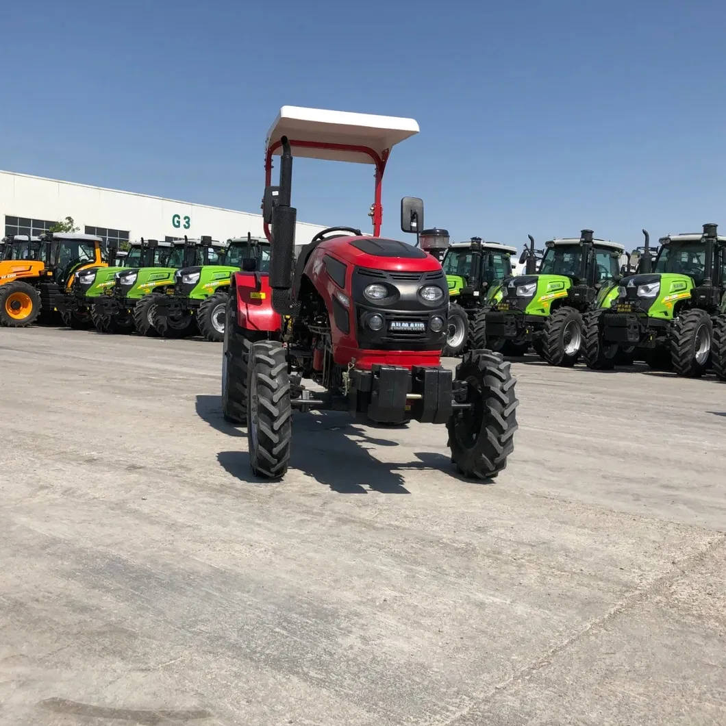 35HP 40HP 45HP 50HP 60HP 65HP 4*4 Compact Tractor 4WD Front-Loader Rear-Backhoe Agricultural Tractor Factory