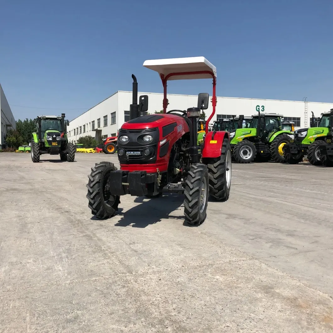 35HP 40HP 45HP 50HP 60HP 65HP 4*4 Compact Tractor 4WD Front-Loader Rear-Backhoe Agricultural Tractor Factory