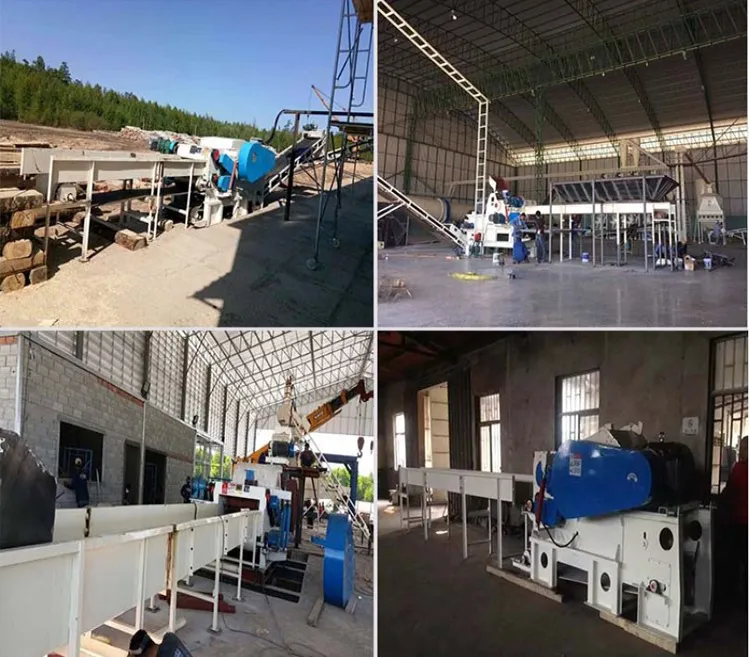 4-6t/H Shredder Crusher Large Forest Electric Drum Horizontal Feeding Conveyor Tree Branch Log Movable Tractor Driven Machine Price Industrial Wood Chipper