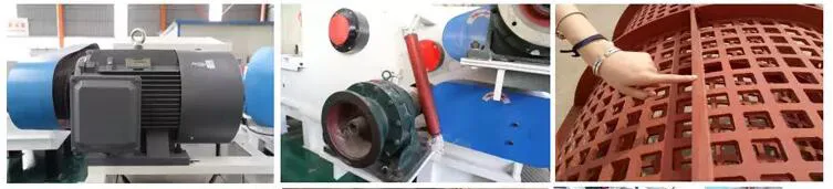 4-6t/H Shredder Crusher Large Forest Electric Drum Horizontal Feeding Conveyor Tree Branch Log Movable Tractor Driven Machine Price Industrial Wood Chipper