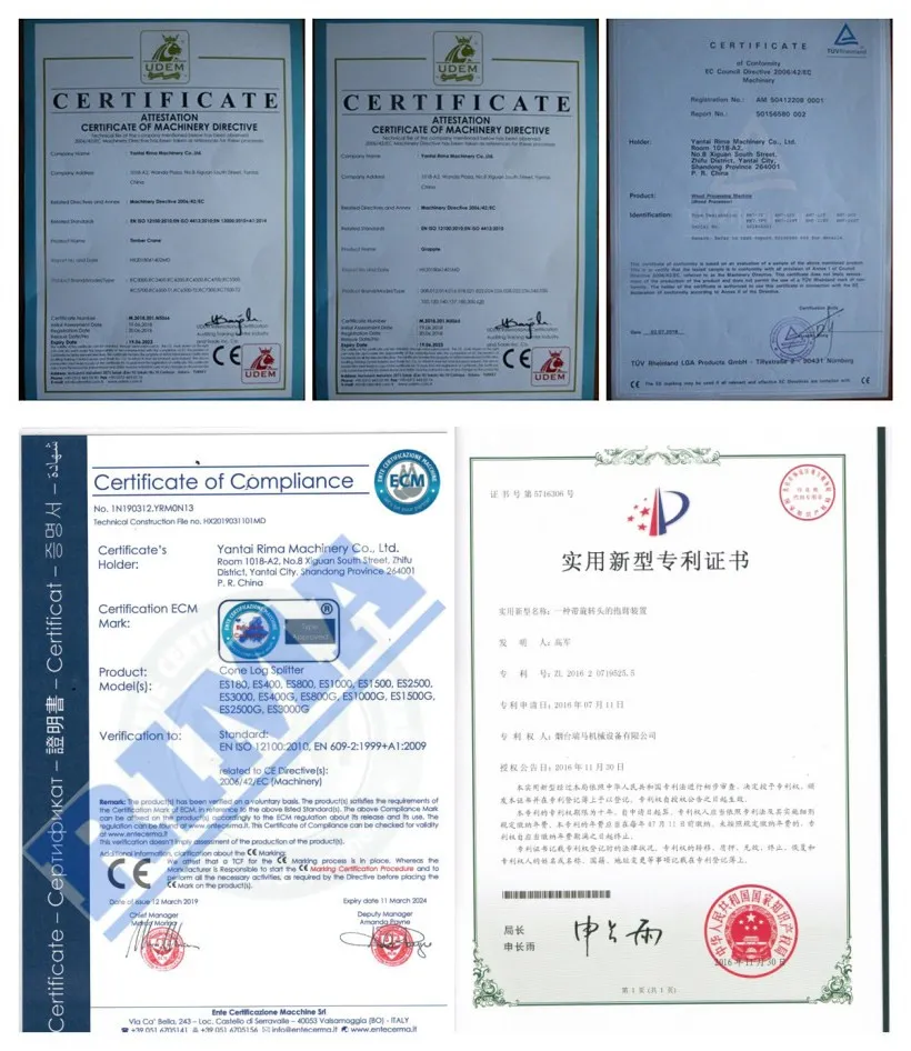 4 or 6 Way Wedge Engine Log Splitter Wood Processor Rima Firewood