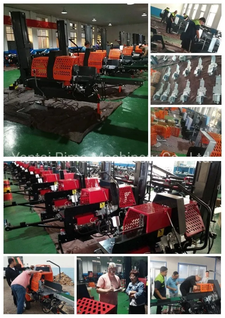 4 or 6 Way Wedge Engine Log Splitter Wood Processor Rima Firewood