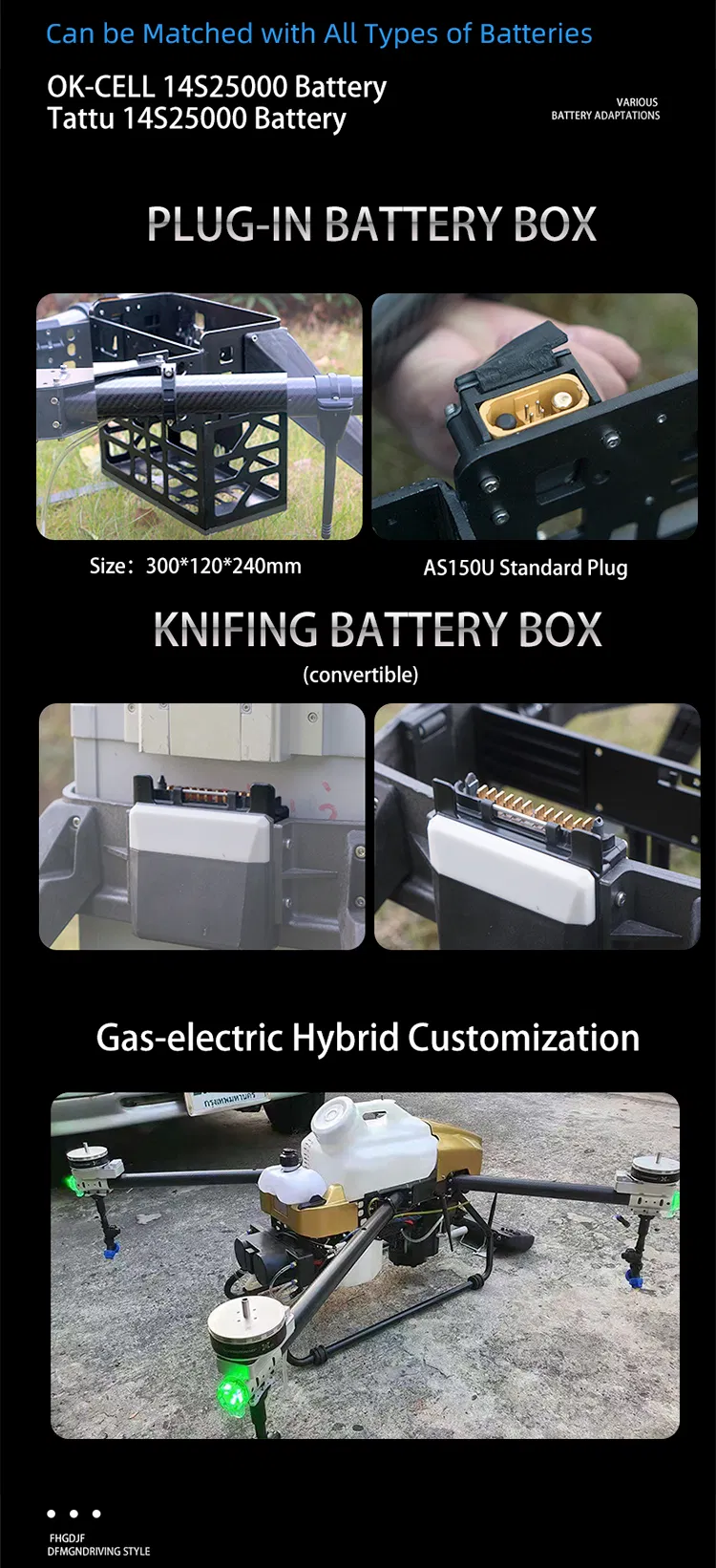 4axis 22L Agricultural Spraying Drone Carbon Fiber Frame Aircraft Mist Agriculture Agricultural Uav Frame