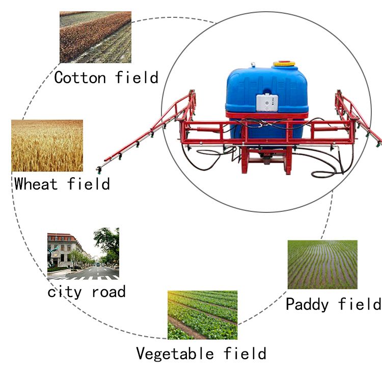 500L Tractor 3 Point Mounted Agricultural Air Boom Sprayers