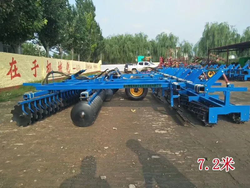 7.2m Folding Combined Ground Preparation Machine Wide Heavy Duty Disc Harrow