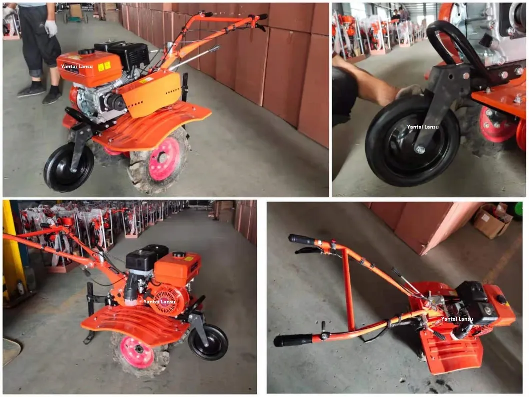 7HP 4 Stroke Belt Drive Agricultural Gasoline / Petrol Power Tillers Garden Rotavator / Cultivator Tiller Machinery (WM600)