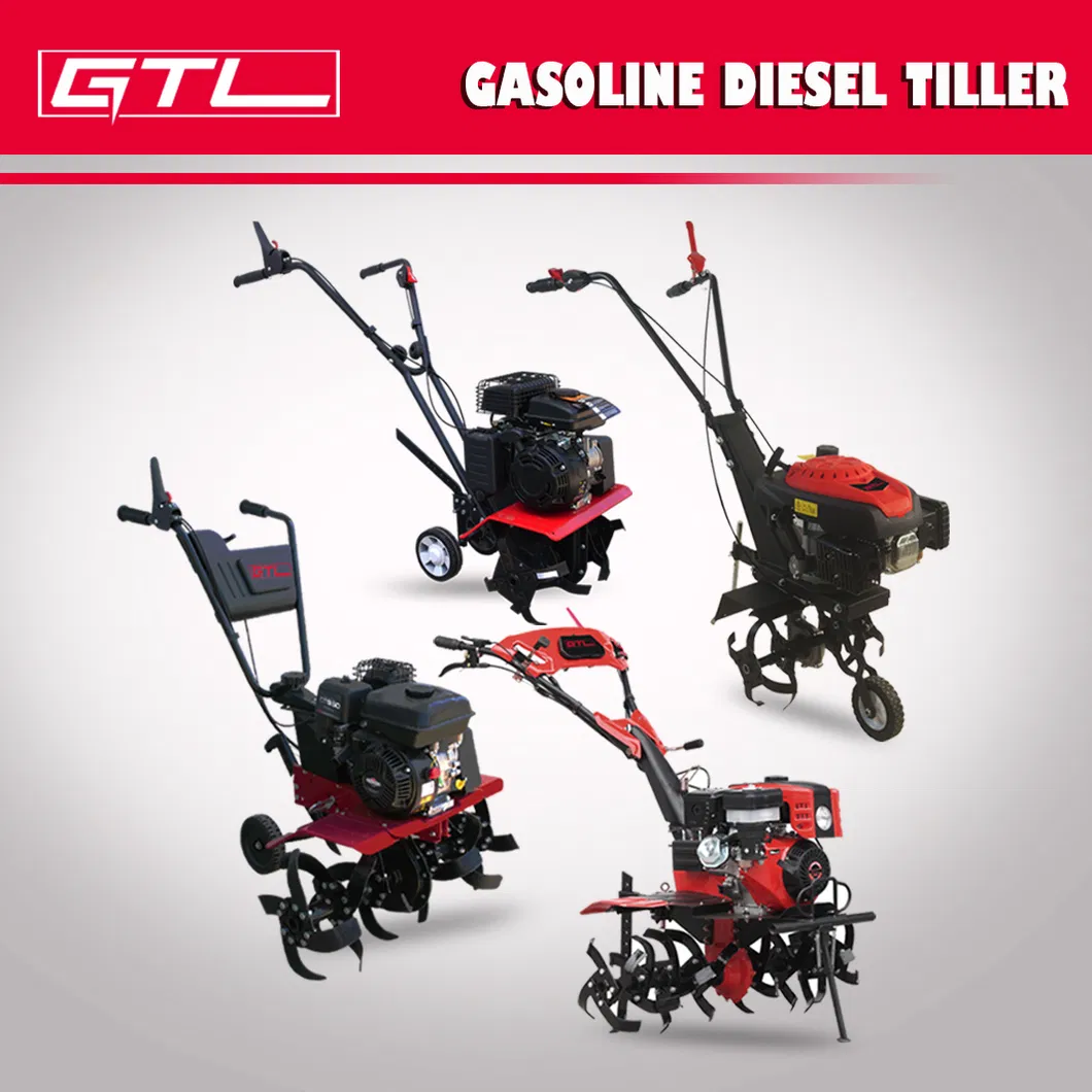 7HP Gasoline Power Tiller, Rotary Cultivator Agricultural Machinery Petrol Tiller (GT750D)