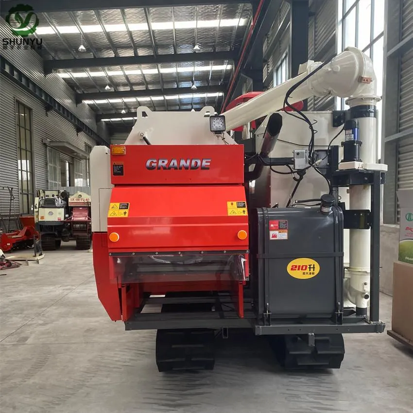 88.9kw 120HP Grande OEM 4lz-7.0 Rice Combine Harvester Cosechadora De Arroz