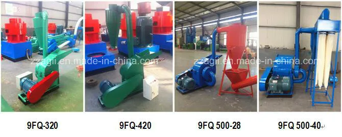 9fq Wheat Straw Hammer Mill Crusher for Wood Chips Corn Grain