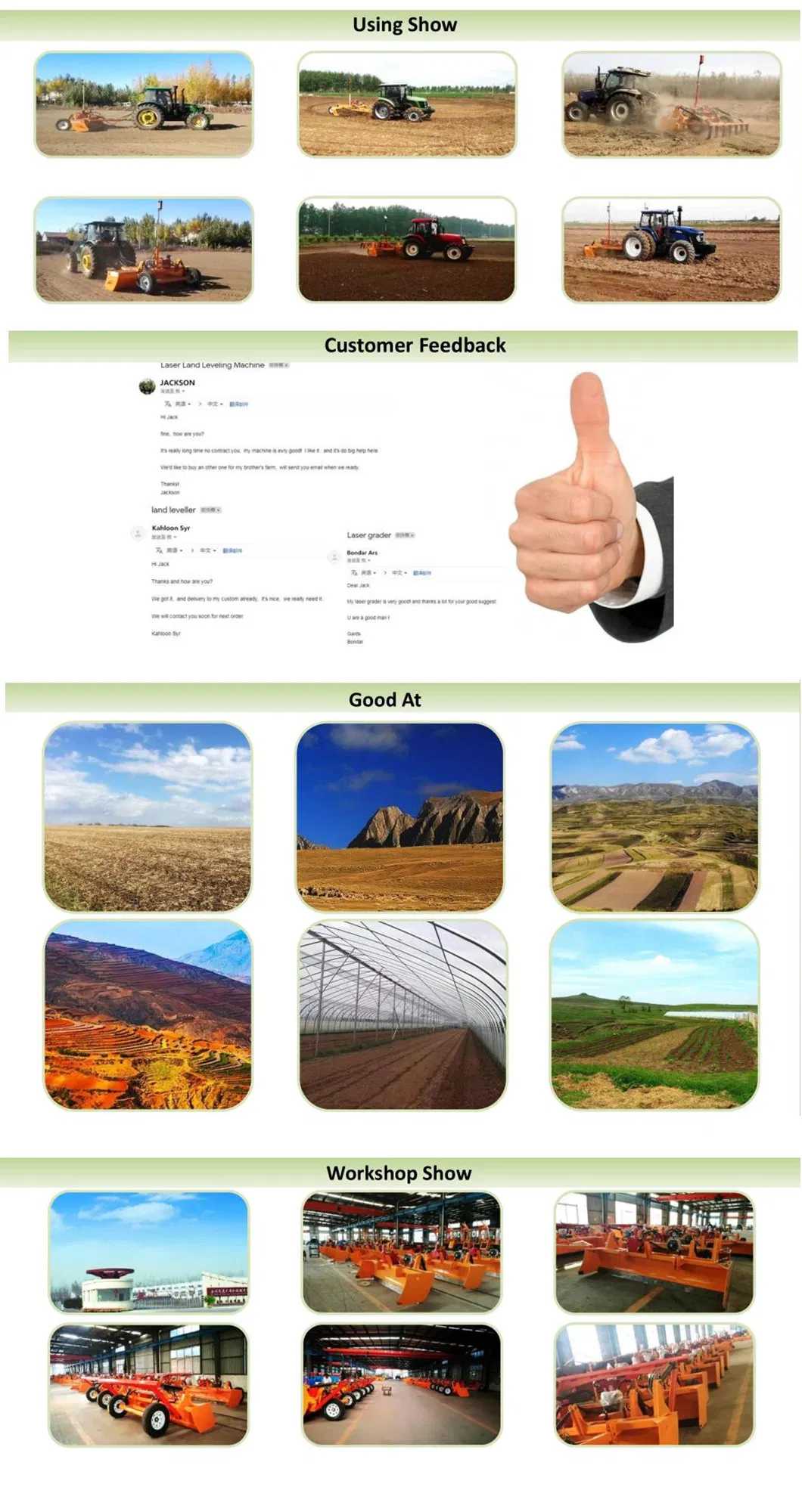 Agriculture Laser Grader/ Laser Land Leveling Machine/Laser Flat Ground Machine for Farm