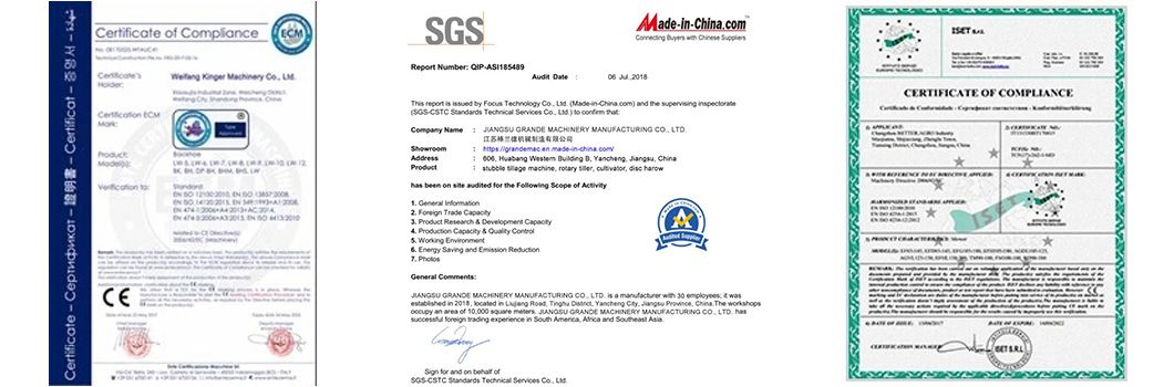 Agriculture Machine Bed Former Seedbed Shaper Rotary Tiller with Ridger Machine