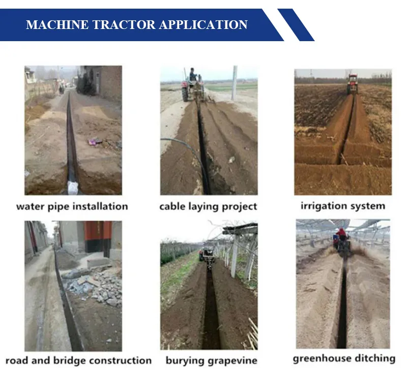 Agriculture Machinery Pto Driven Tractor Ditcher Trencher Mini Trencher Tractor Pto Sale Trencher Machine Ditcher for Sale