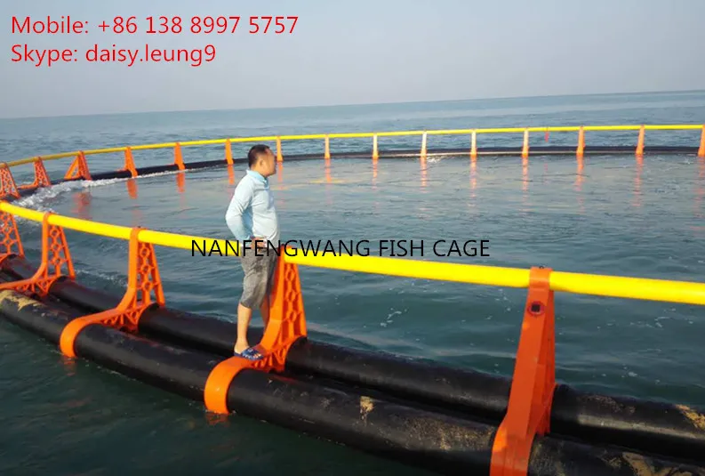 Aquaculture Seabass, Sea Bream Farming Floating Net Cage