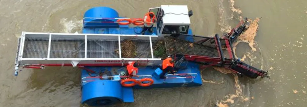 Aquatic Vegetation Harvester for Lake