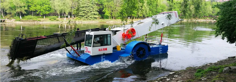 Aquatic Vegetation Harvester for Lake