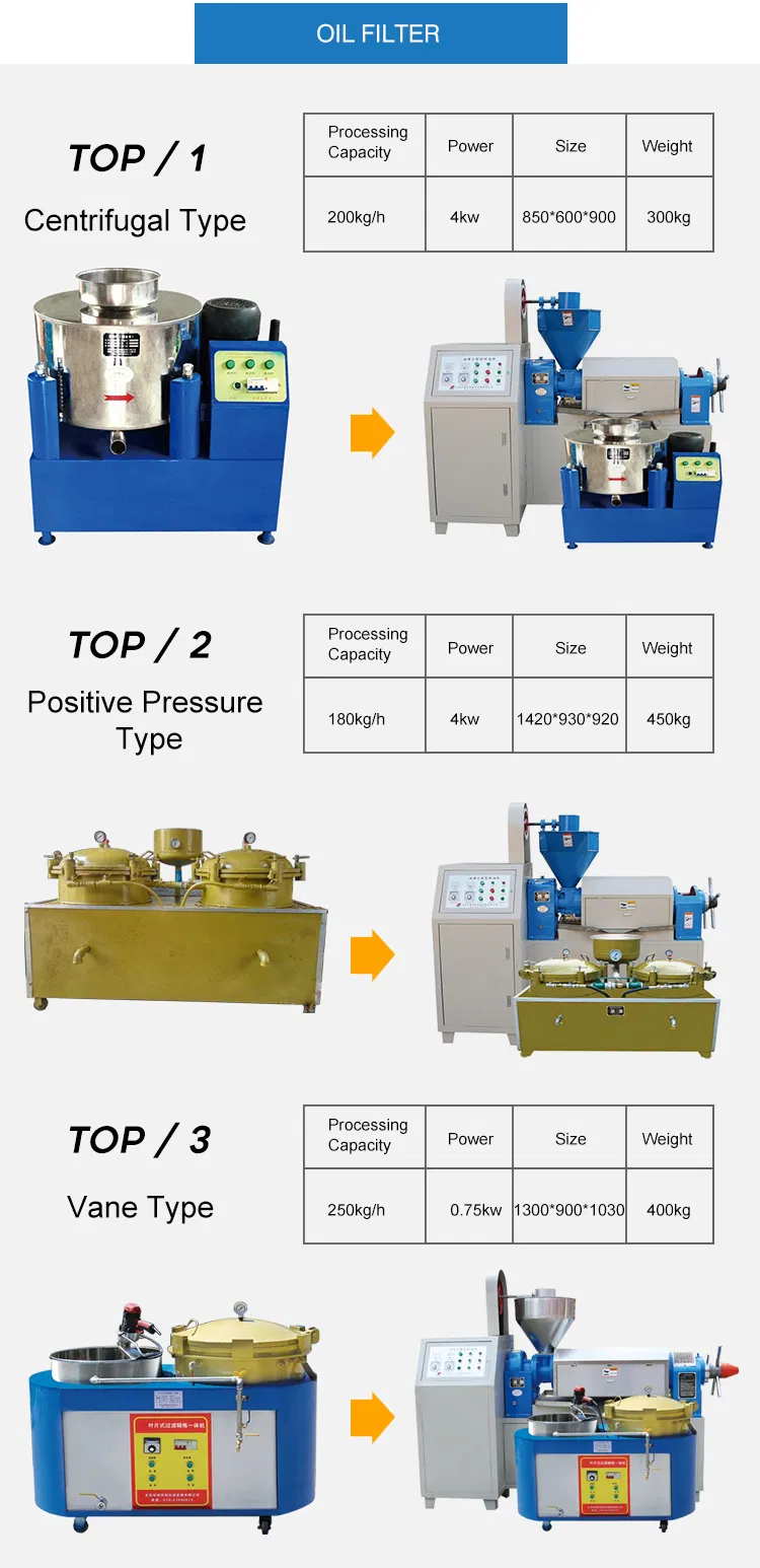 Automatic Almond Prickly Pear Seed Pumpkin Seed Multi Functional Peanut Industrial Cold Oil Press Machine