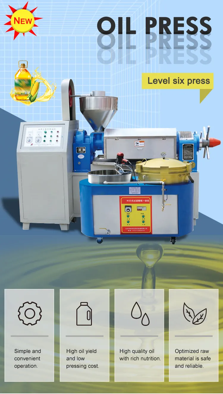 Automatic Almond Prickly Pear Seed Pumpkin Seed Multi Functional Peanut Industrial Cold Oil Press Machine