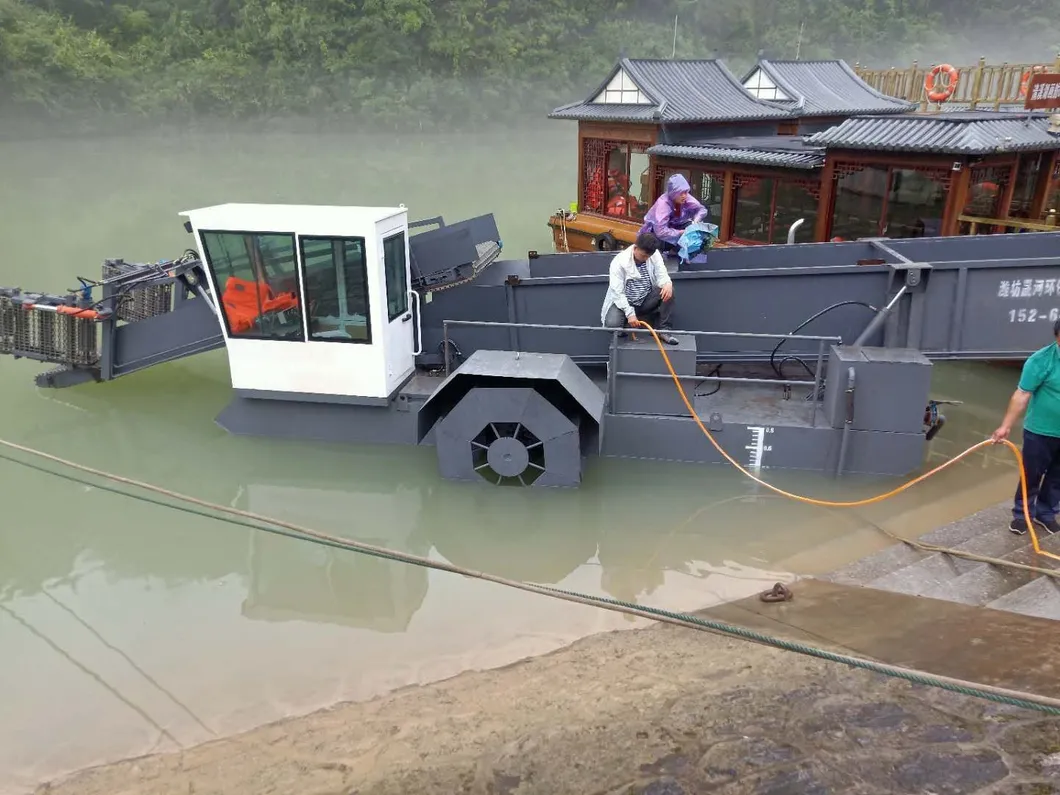 Automatic Aquatic Weed Harvester Garbage Trash Skimmer