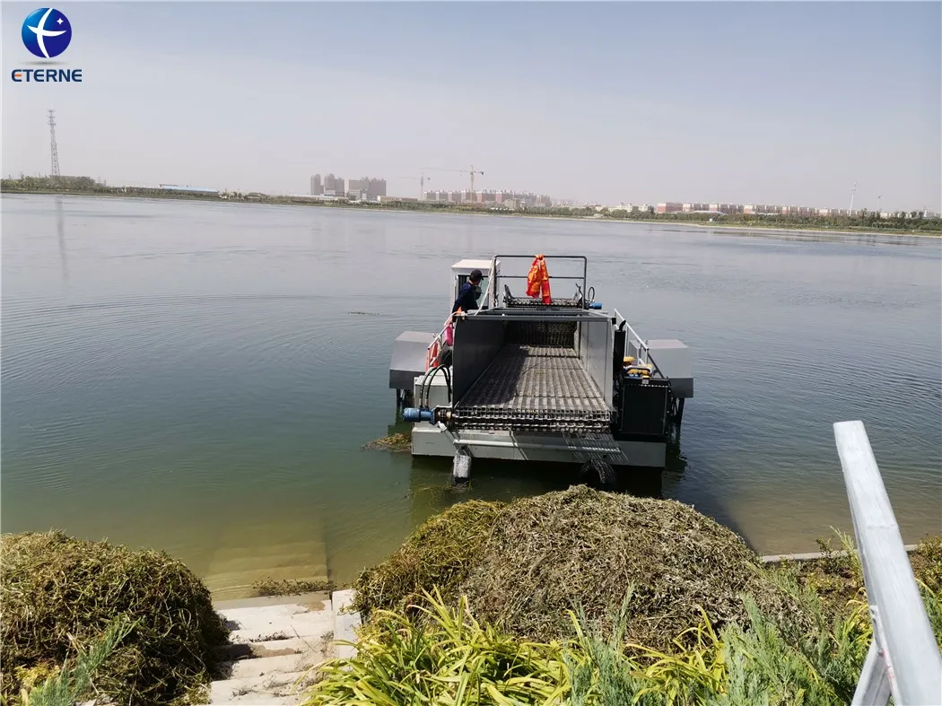 Automatic Aquatic Weed Harvester Garbage Trash Skimmer