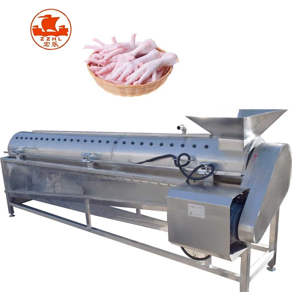 Automatic Chicken Feet Processing Machine Chicken Paw Cleaning and Peeling Machine