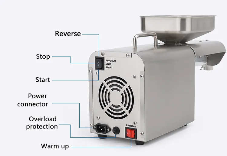 Automatic Moringa Seed Oil Extraction Machine Mini Oil Press for Sale