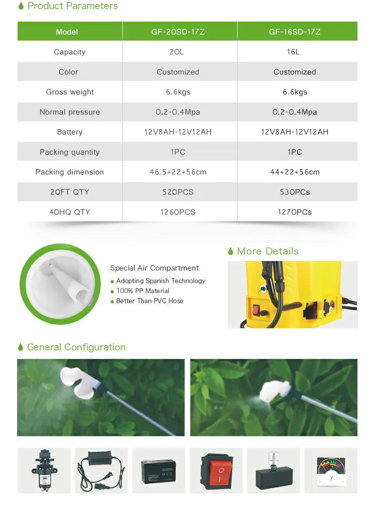 Battery Garden Weed Killer Electrostatic Sprayer for Disinfectant Sprayer 20L Pulverizador De Mochila De Mano De La Bater&iacute; a De La Oraci&oacute; N