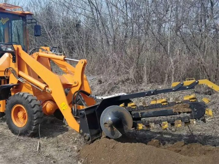 Best Quality Hcn Brand Agricultural Equipment 0207 Hydraulic Trencher for Skid Steer Loader, Excavator and Loader Trencher Digger Ditch Witcher for Sale