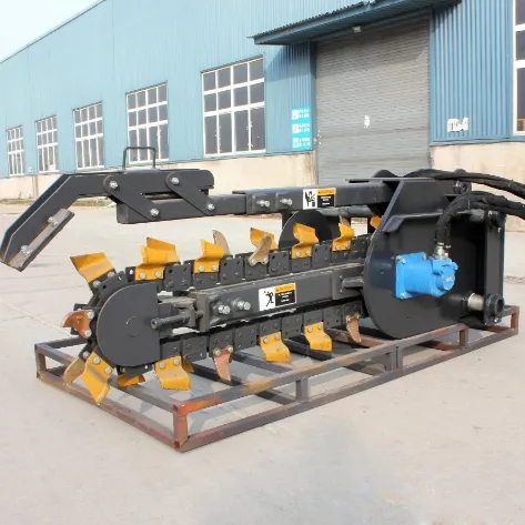 Best Quality Hcn Brand Agricultural Machine 0207 Hydraulic Trencher for Bobcat Skid Steer Loader, Excavator and Loader Trencher Digger Ditch Witcher for Sale