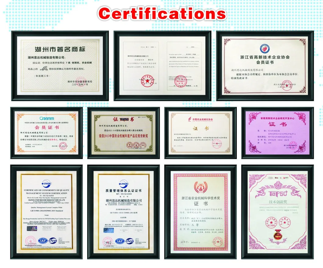 Best Selling Weed Harvester for Sale, Wheat and Rice Combine Harvester with Best Quality