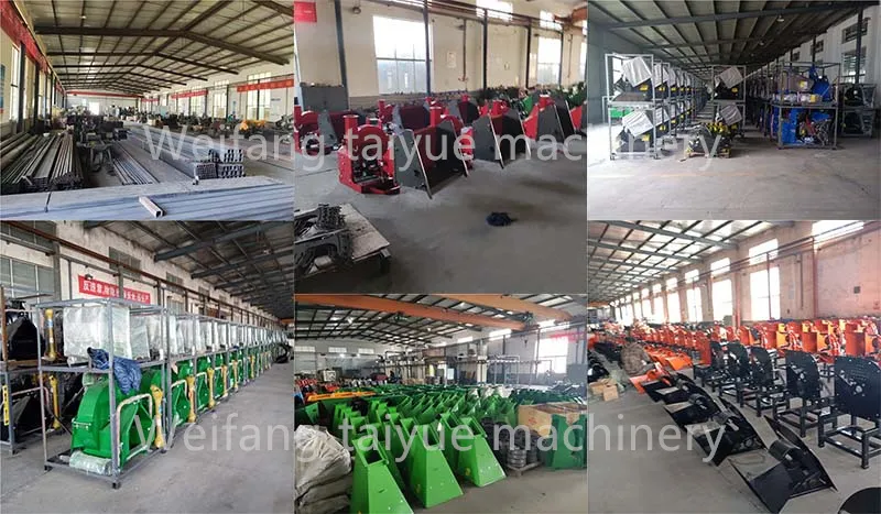 Big Chipping Capacity 9 Inches Hydraulic Wood Shredder 3PT Chipper Machine