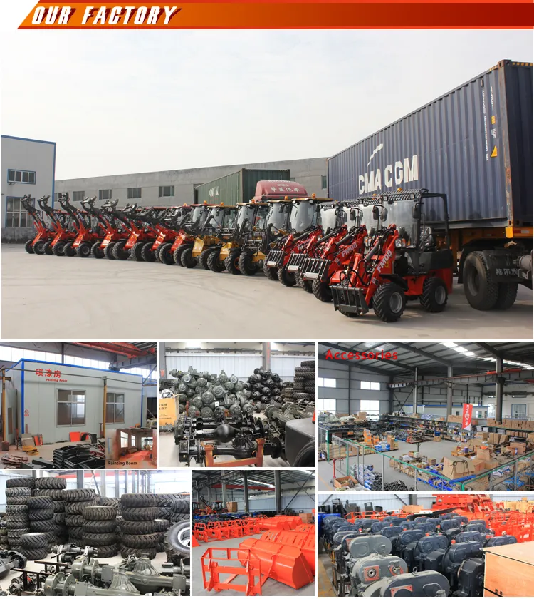 Ce Approved 0.8ton Wheel Loader with Rops and Fops Cabin for Sale