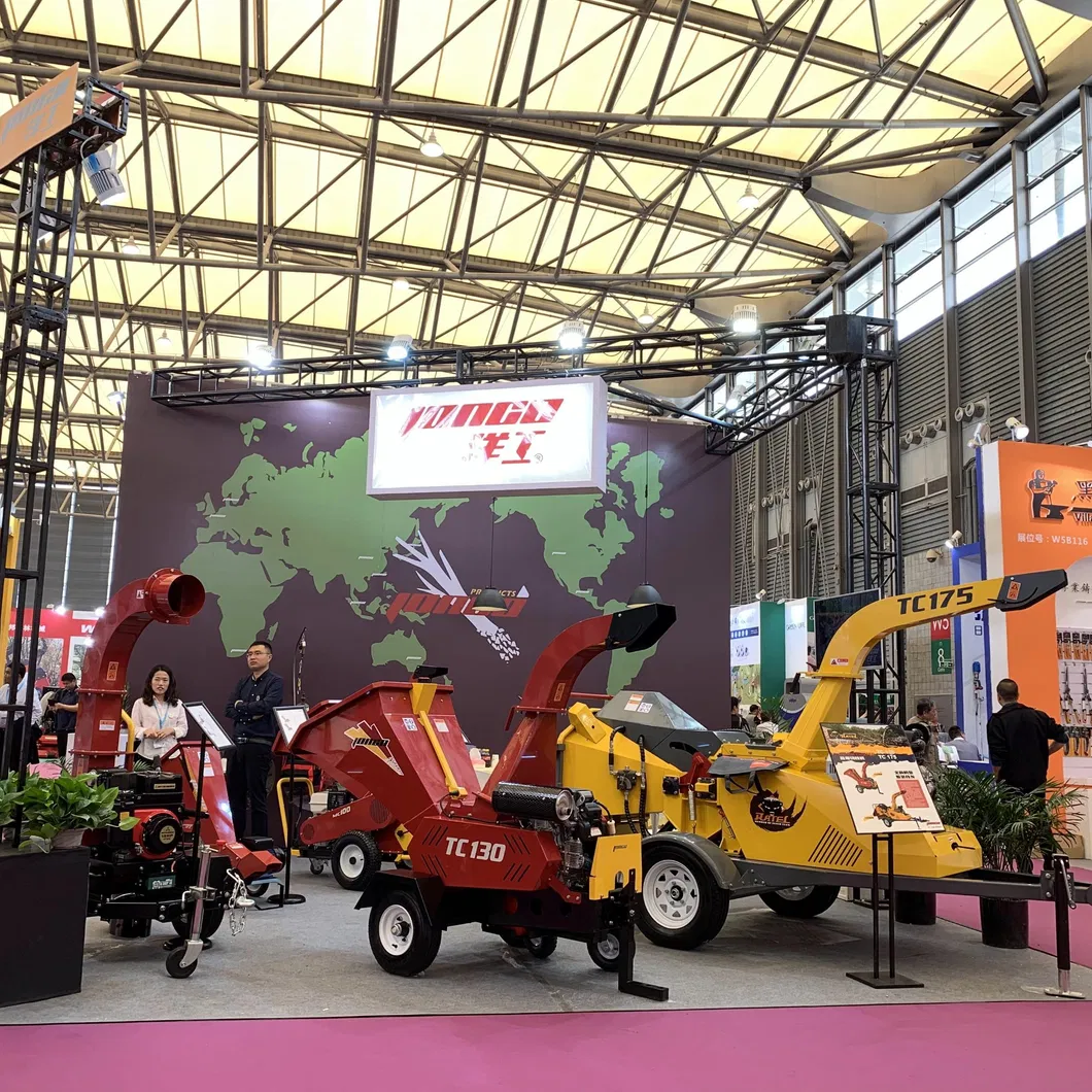 CE Approved ATV Towable Diesel Engine Drum Wood Chipper with Warranty