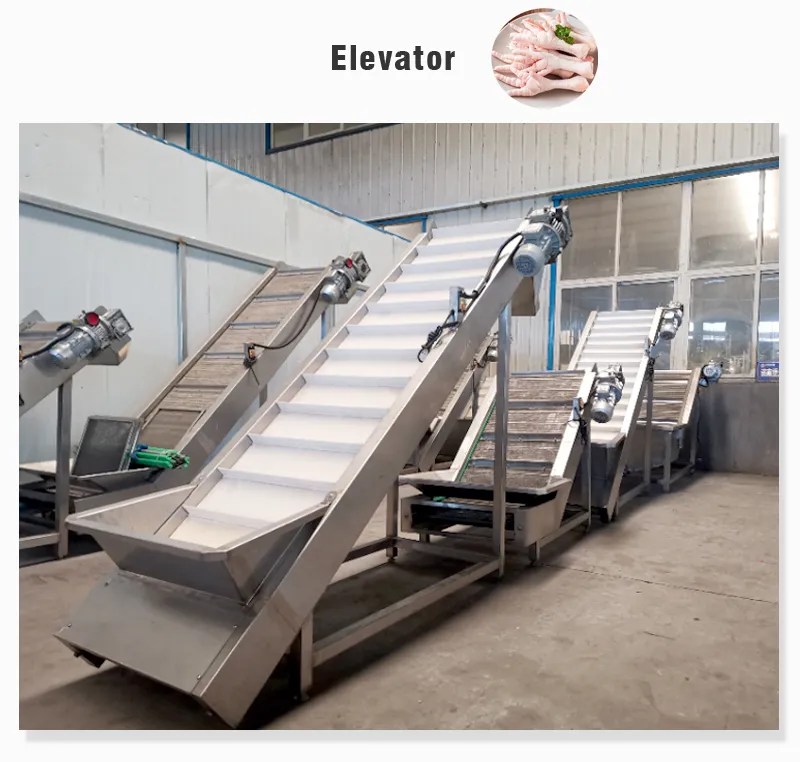 CE Approved Automatic Frozen Chicken Claw Skin Peeler Removing Blanching Processing Equipment Feet Chicken Paws Peeling Machine