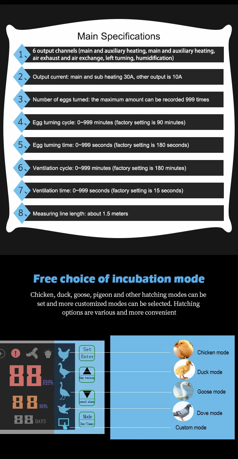 Ce Certificate Approved Digital Temperature Controller for Incubator