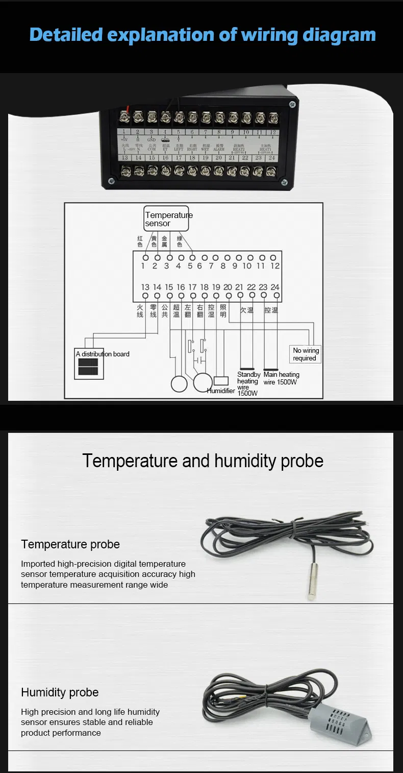 Ce Certificate Approved Digital Temperature Controller for Incubator