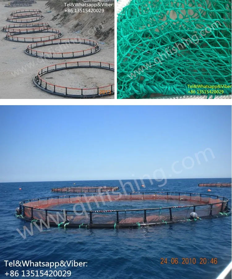 Commercial Aquaculture Equipment Floating Fish Cage Farming