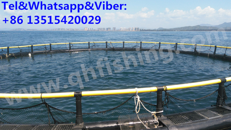 Commercial Aquaculture Equipment Floating Fish Cage Farming